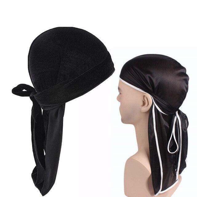 Black durag with white lining