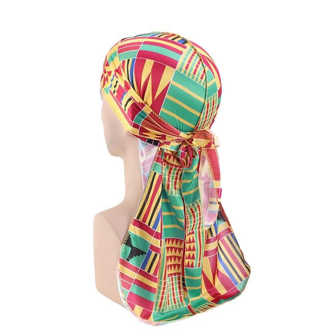 Colorful silk durags