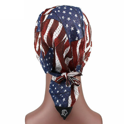 Red white and blue durag