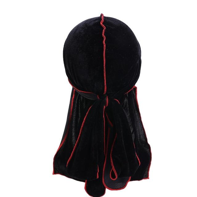 Black durag with red lining