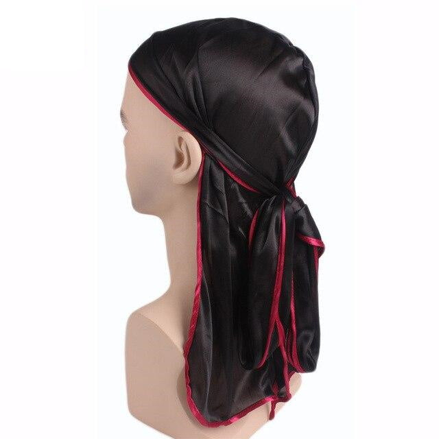 Black durag with red lining