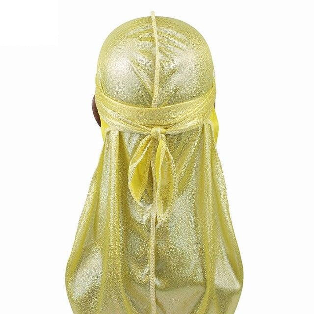 Silky Blue/Gold LV Durag